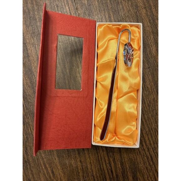 Metal Bookmark - 5-1/2” - Japanese Samurai Warrior Kabuki Mask 🇯🇵 - Picture 3 of 5
